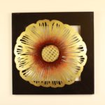 Metal Leaf Wooden Wall frame