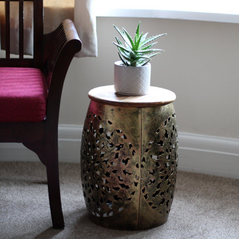 metal side stool